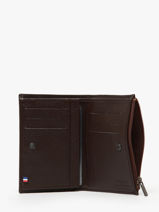 Portefeuille Porte-monnaie Madras Cuir Etrier Marron madras EMAD619-vue-porte